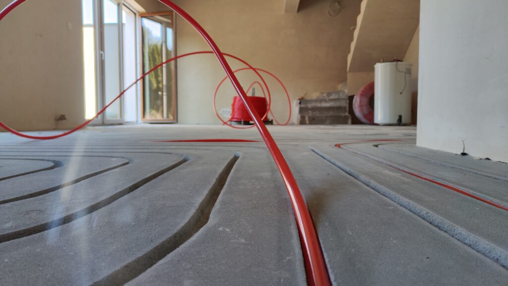 frezowanie pod ogrzewanie podłogowe